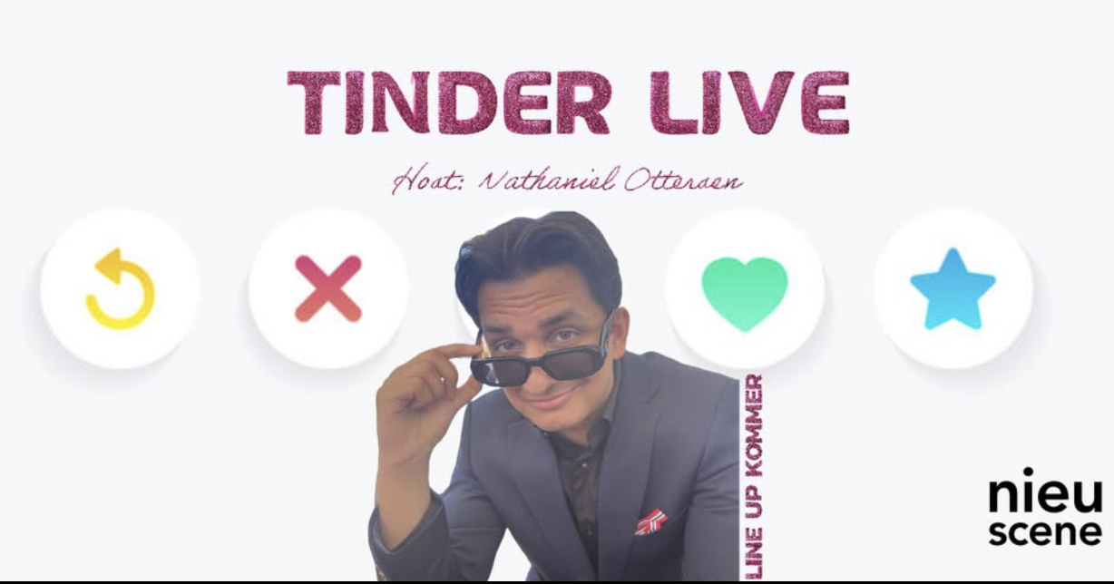 Tinder LIVE - hvilken komiker er den beste sjekker`n?
