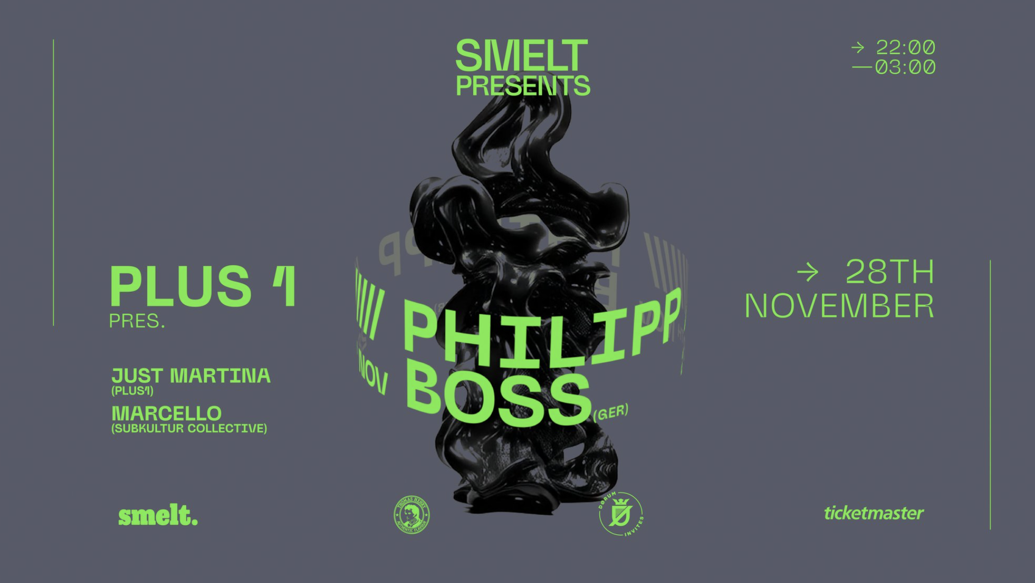 Smelteverket x PLUS1 presents: PHILIPP BOSS (GER)